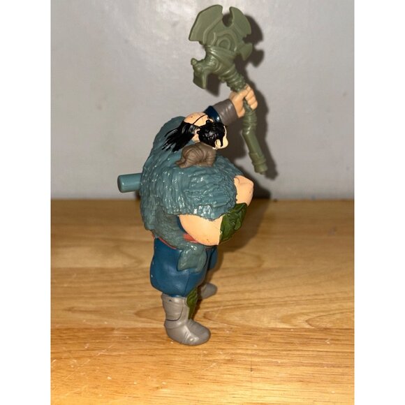 Disney McDonalds 2020 Mulan Animated Movie Action Figure Yao Holding Axe Toy - Picture 4 of 6